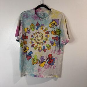 Liquid Blue T-shirt L 2016 Mushrooms Tie Dye Psychadelic Crewneck 100% Cotton
